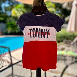 Tommy Hilfiger Baby Boys Onesie, 0-3 Month